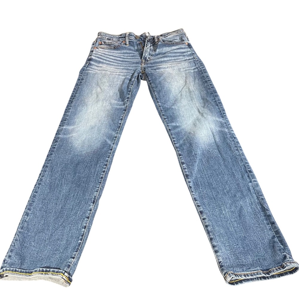 American Eagle Mens 29x34 Blue Jeans AirFlex Straight Leg 07/23 834945048 - Picture 2 of 8
